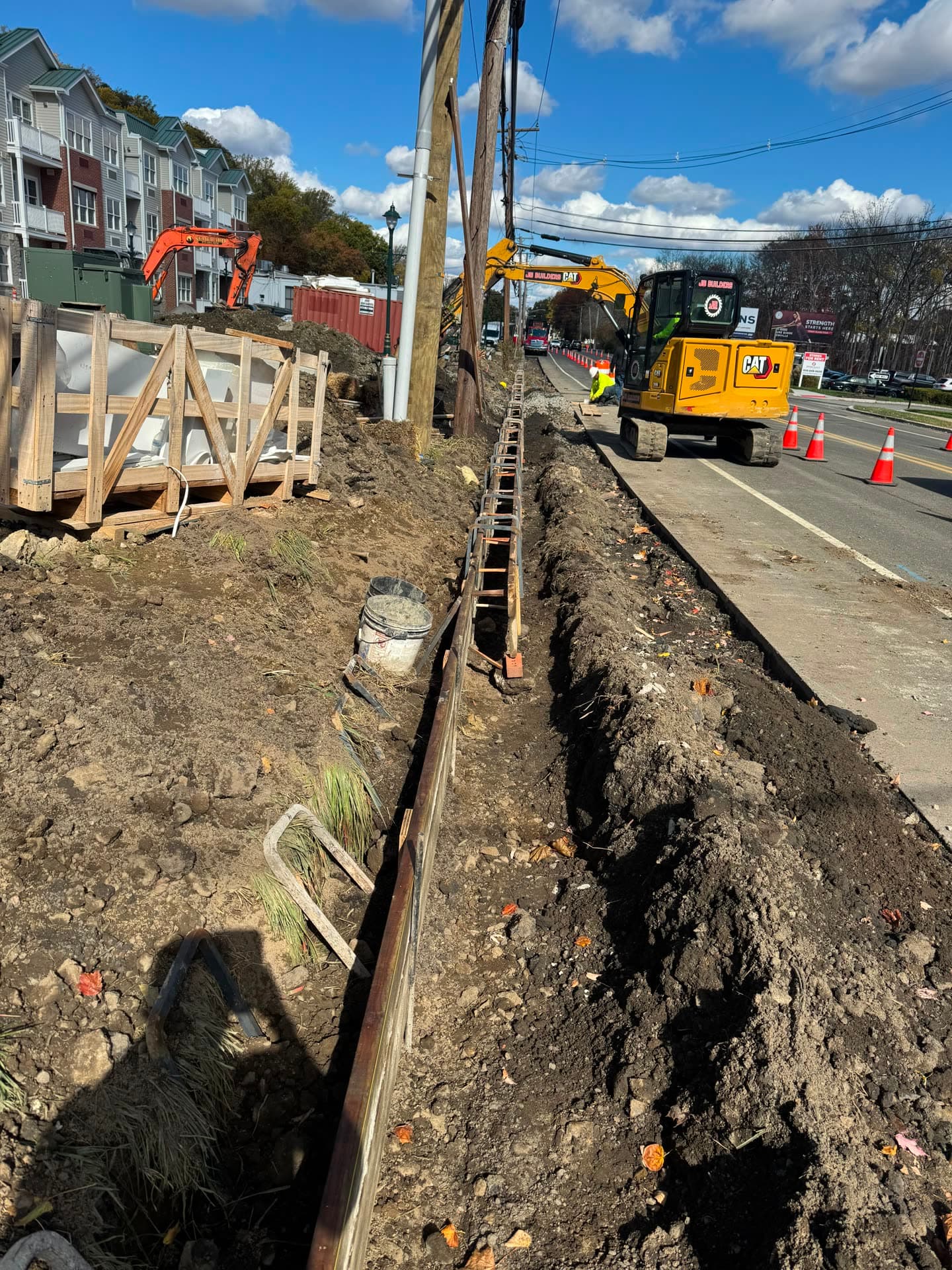 French Drain Trench by JCS Construction & Landscaping in New Jersey